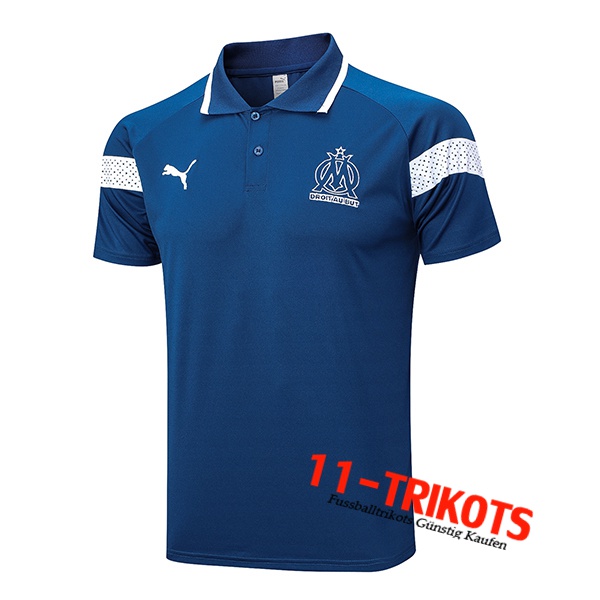 Marseille Poloshirt Blau 2022/2023