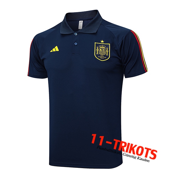 Spanien Poloshirt Navy blau 2023/2024