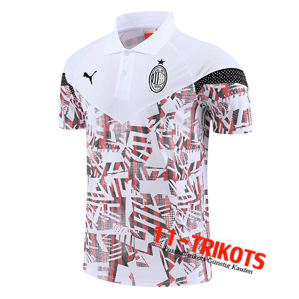 AC Milan Poloshirt Weiß 2022/2023