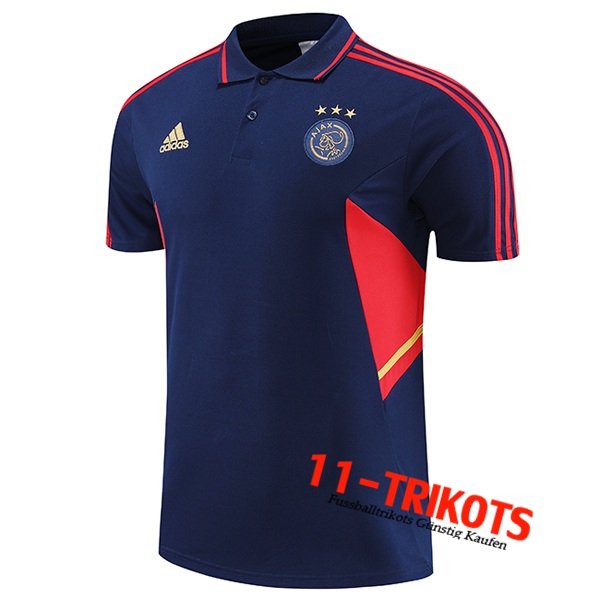 Ajax Poloshirt Navy blau 2022/2023