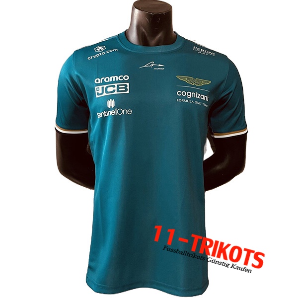 T-Shirt F1 Aston Martin Team Grün 2023