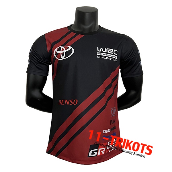 T-Shirt F1 Toyota Team Rot/Schwarz 2023