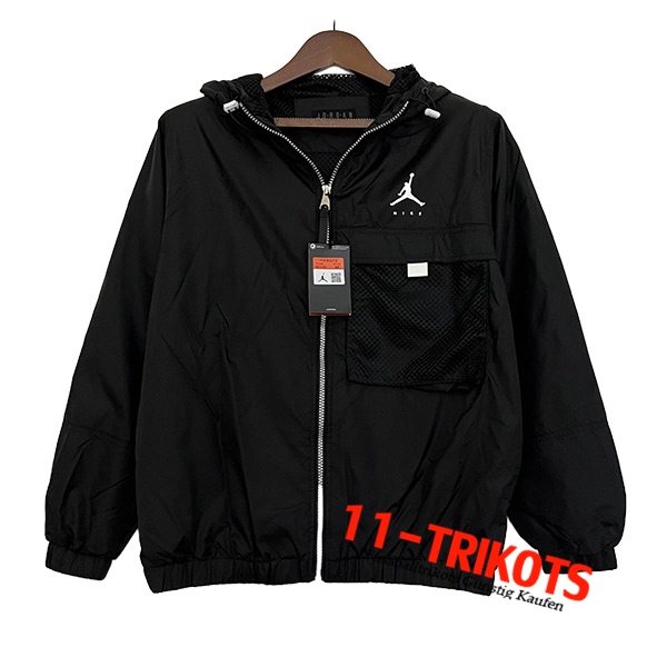 Jordan Windjacke Schwarz 2023