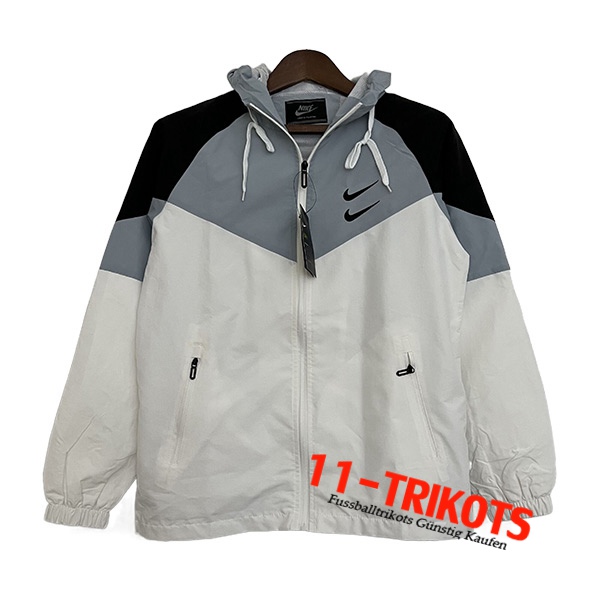 Nike Windjacke Weiß/Grau 2023