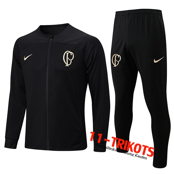 Corinthians Trainingsanzug (Jacke) Schwarz 2023/2024