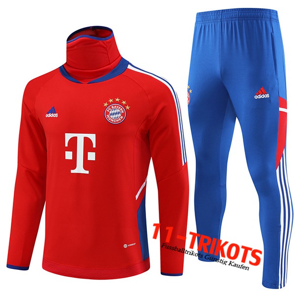 Bayern München Trainingsanzug High Collar Rot 2022/2023