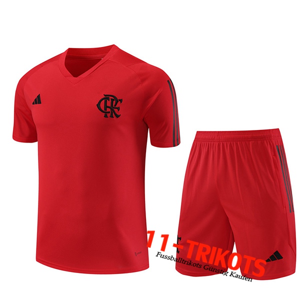 Flamenco Trainingstrikot + Shorts Rot 2023/2024