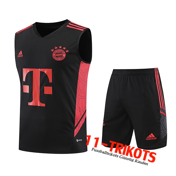 Bayern München Trainings-Tanktop + Shorts Schwarz 2023/2024