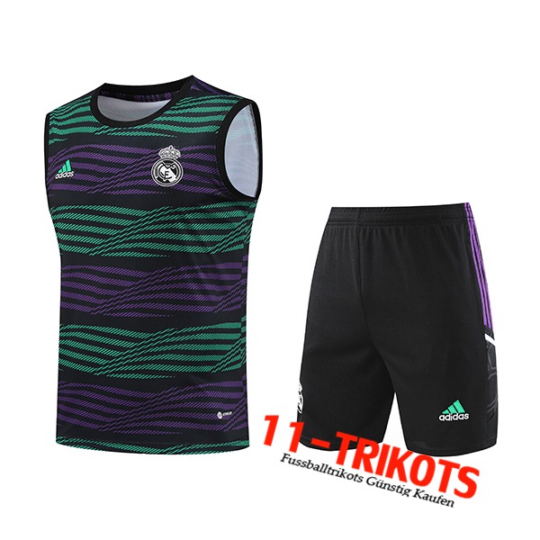 Real Madrid Trainings-Tanktop + Shorts lila 2023/2024