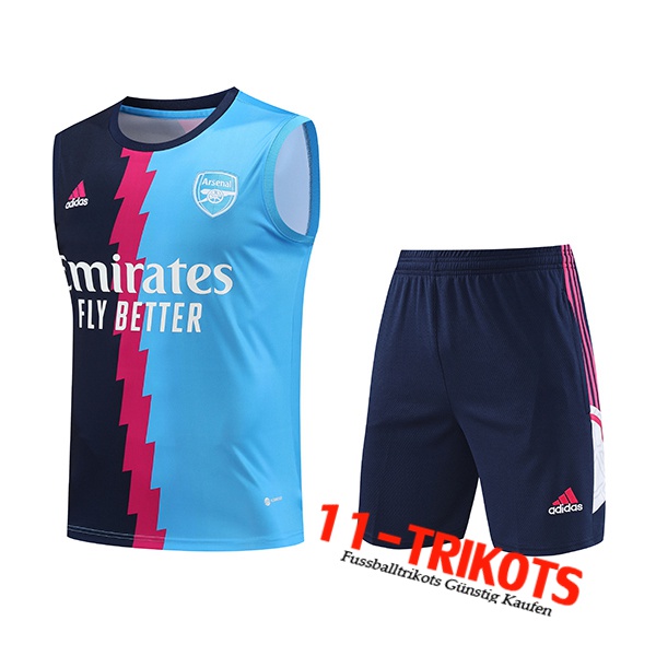 Arsenal Trainings-Tanktop + Shorts Blau 2023/2024