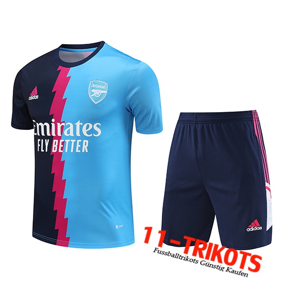 Arsenal Trainingstrikot + Shorts Blau 2023/2024