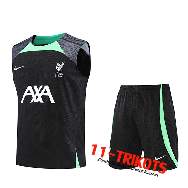 FC Liverpool Trainings-Tanktop + Shorts Schwarz 2023/2024