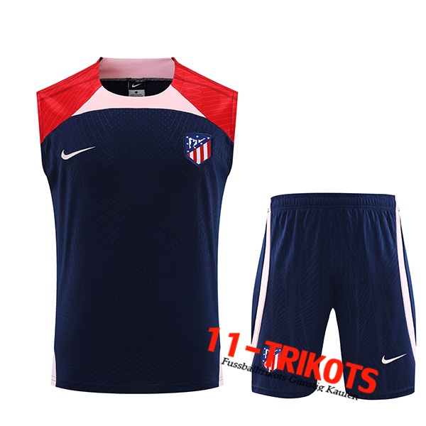 Atletico Madrid Trainings-Tanktop + Shorts Navy blau 2023/2024