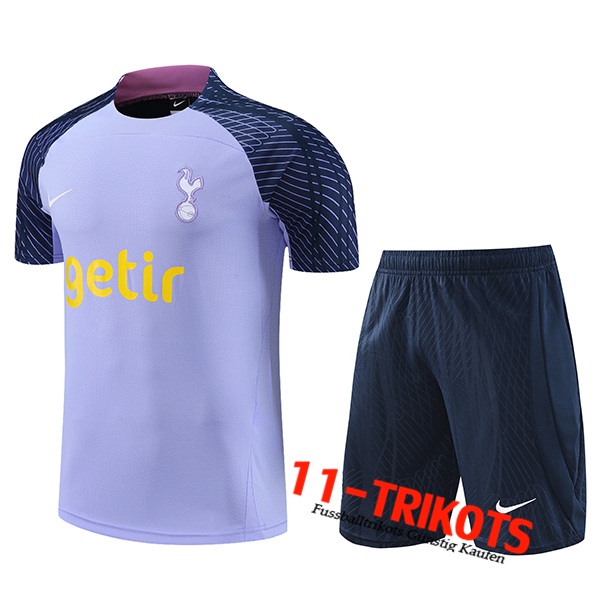 Tottenham Hotspur Trainingstrikot + Shorts lila 2023/2024