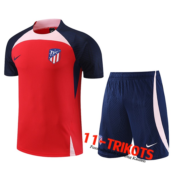 Atletico Madrid Trainingstrikot + Shorts Rot 2023/2024