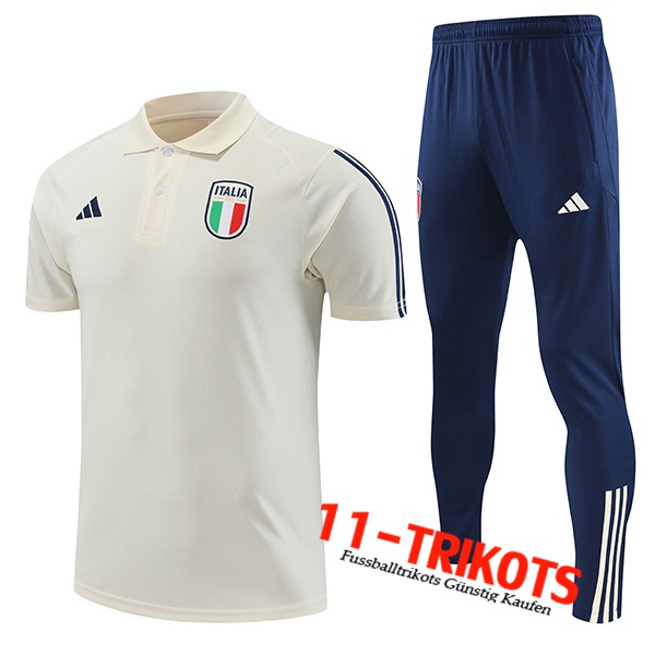 Italien Poloshirt Weiß 2023/2024