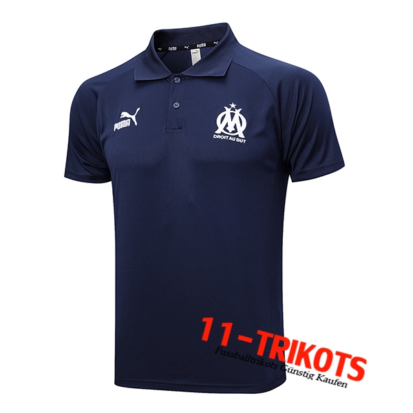 Poloshirt Marseille Navy blau 2023/2024