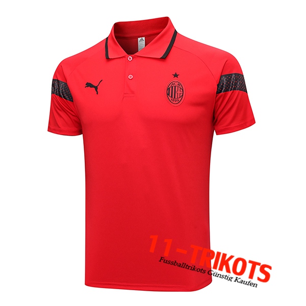 Poloshirt AC Milan Rot 2023/2024