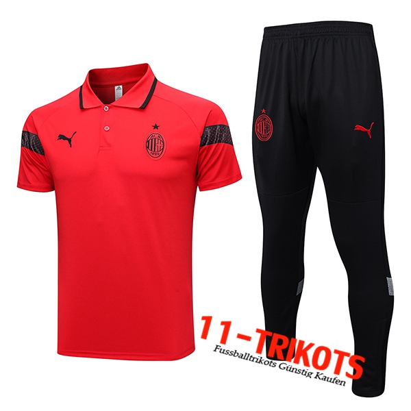 Poloshirt AC Milan Rot 2023/2024