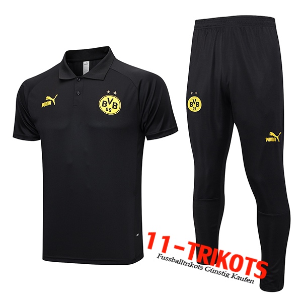 Poloshirt Dortmund Schwarz 2023/2024