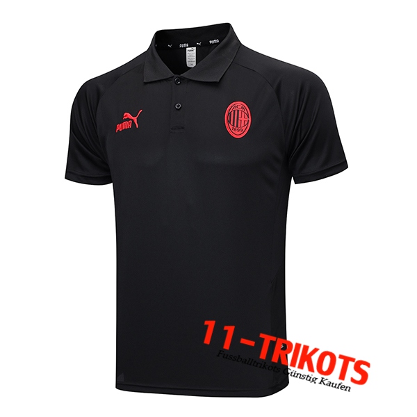 Poloshirt AC Milan Schwarz 2023/2024