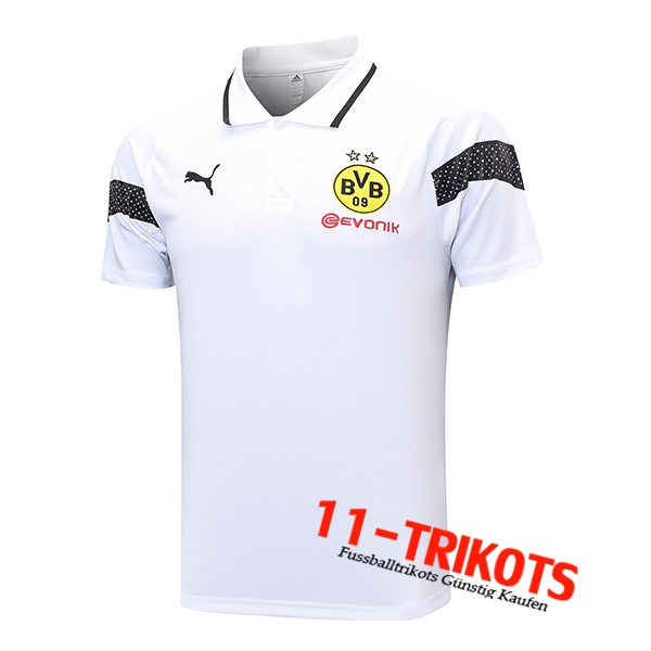 Poloshirt Dortmund Weiß 2023/2024