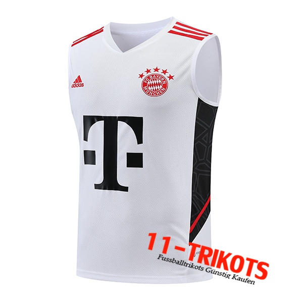 Bayern München Trainings-Tanktop Weiß 2023/2024