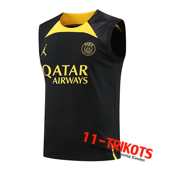 PSG Jordan Trainings-Tanktop Schwarz 2023/2024