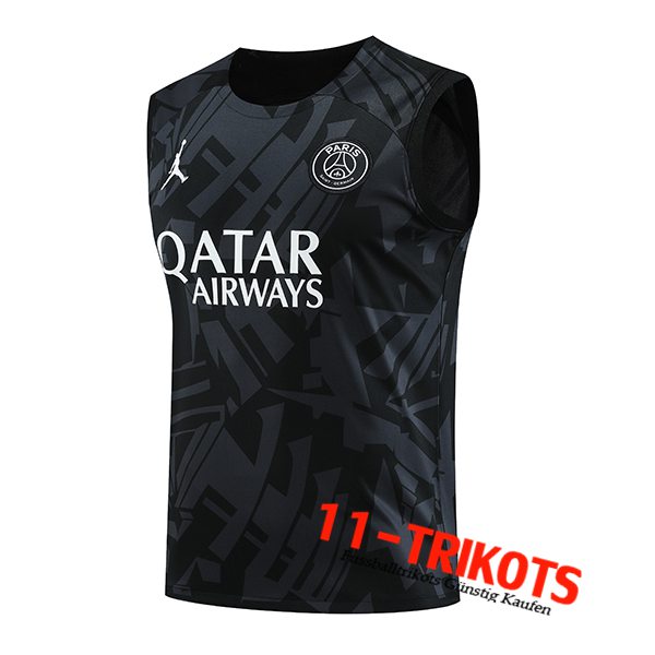 PSG Jordan Trainings-Tanktop Schwarz 2023/2024