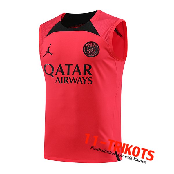 PSG Jordan Trainings-Tanktop Rot 2023/2024