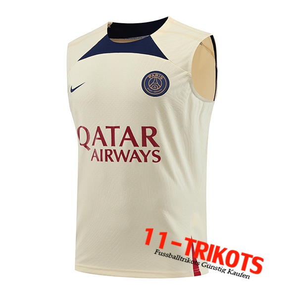 PSG Trainings-Tanktop Gelb 2023/2024