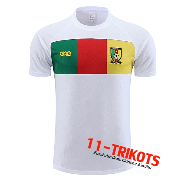 Kamerun Trainingstrikot Weiß 2023/2024