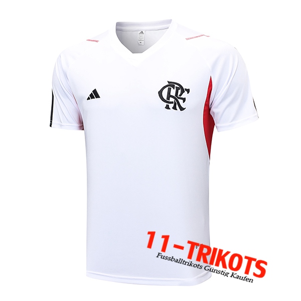 Trainingstrikot Flamengo Weiß 2023/2024