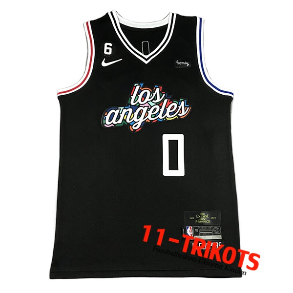 Trikots Los Angeles Clippers (WESTBROOK #0) 2022/23 Schwarz