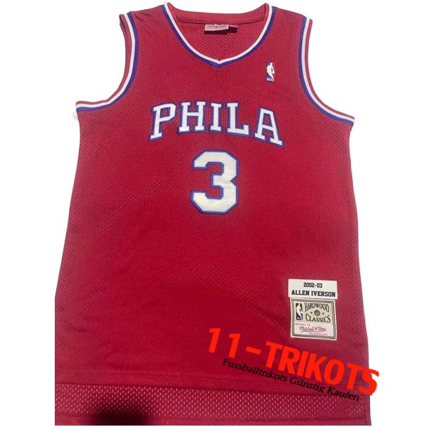 Trikots Philadelphia 76ers (IVERSON #3) 2022/23 Rot