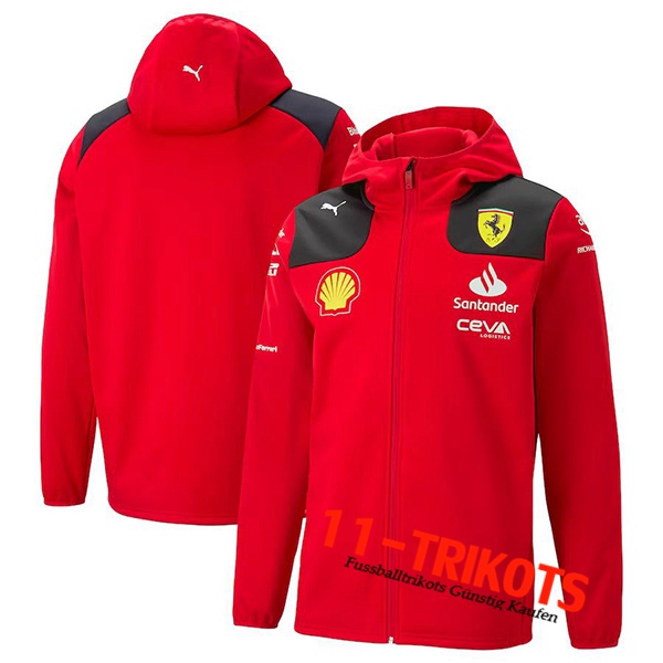 Jacke F1 Scuderia Ferrari Team Rot 2023
