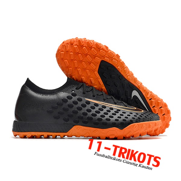 Nike Fussballschuhe Phantom Ultra Venom TF Schwarz/Orange