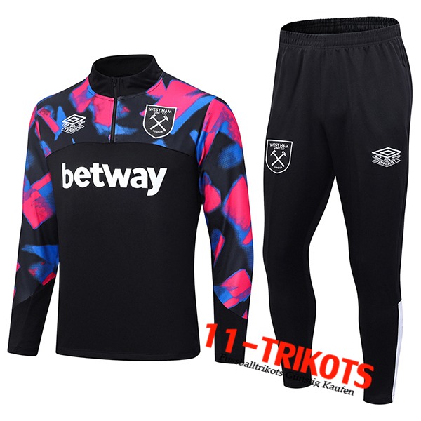 West Ham Trainingsanzug Schwarz 2022/2023