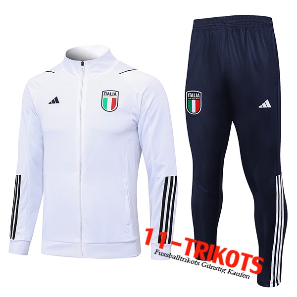 Italien Trainingsanzug (Jacke) Weiß 2023/2024