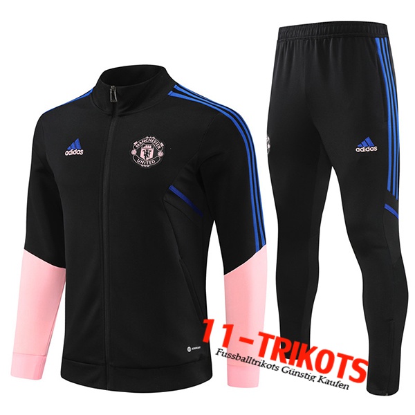 Manchester United Trainingsanzug (Jacke) Schwarz 2022/2023