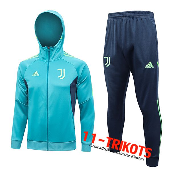 Trainingsanzug Mit Kapuze Trainingsjacke Windbreaker juventus Grün 2023/2024