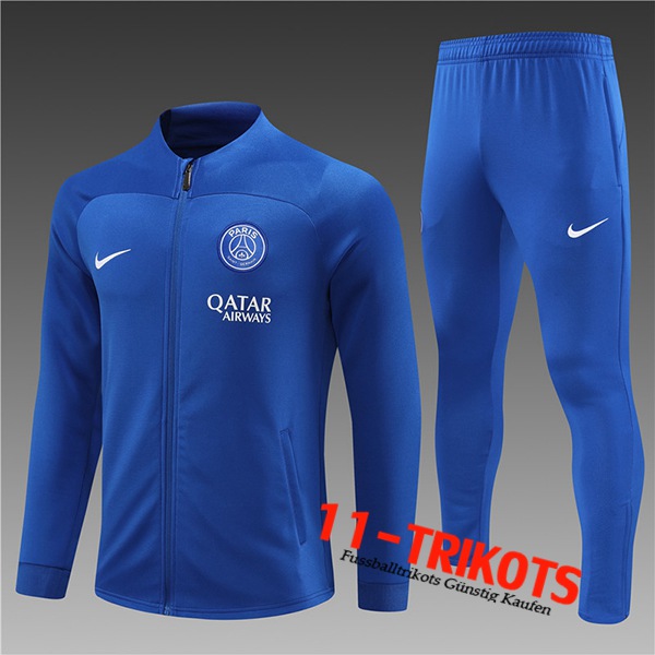PSG Trainingsanzug (Jacke) Kinder Blau 2022/2023