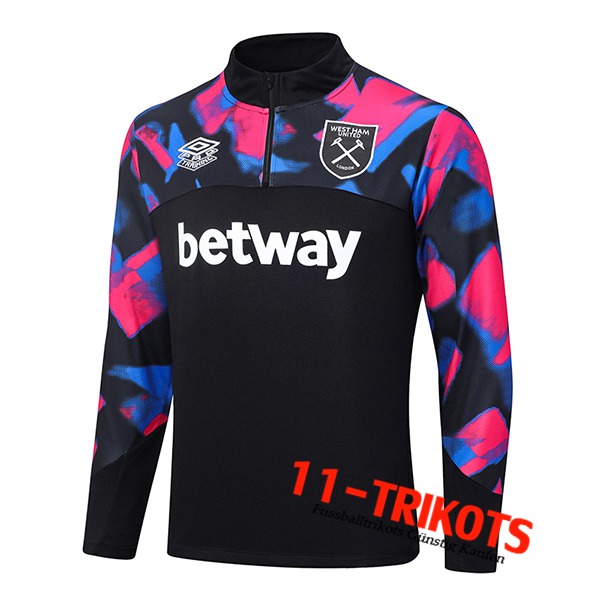 West Ham Training Sweatshirt Schwarz 2022/2023