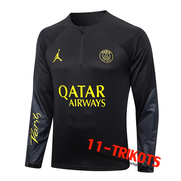 Training Sweatshirt PSG Jordan Schwarz 2023/2024