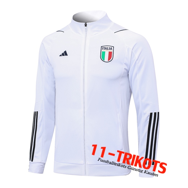 Italien Trainingsjacke Weiß 2023/2024