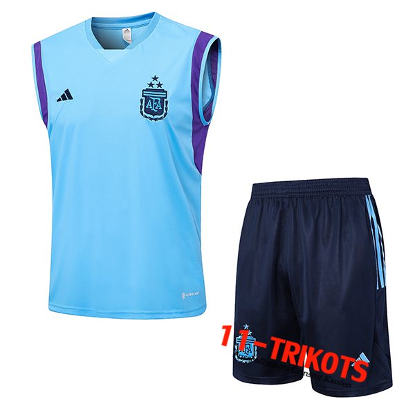 Argentin Trainings-Tanktop + Shorts Hellblau 2023/2024