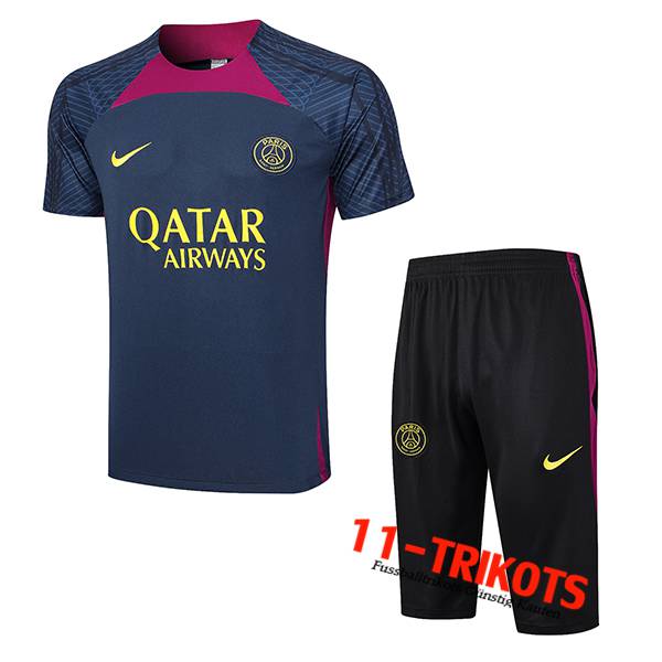 PSG Trainingstrikot + Shorts Navy blau 2023/2024