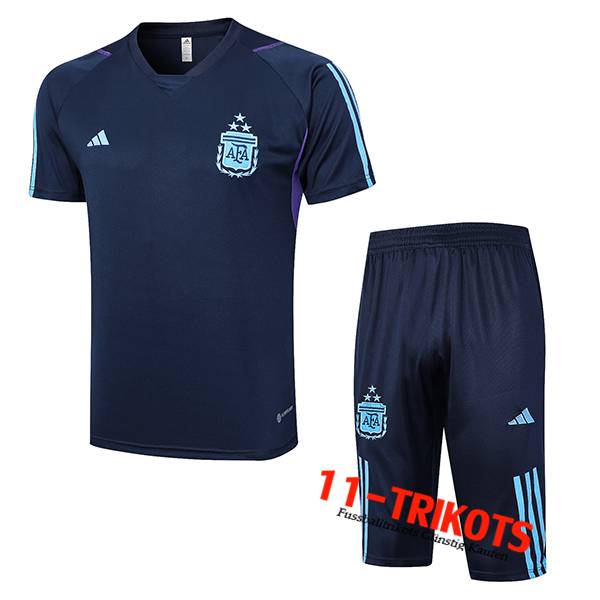 Argentin Trainingstrikot + Shorts Navy blau 2023/2024