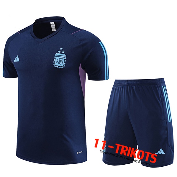 Argentin Trainingstrikot + Shorts Navy blau 2023/2024