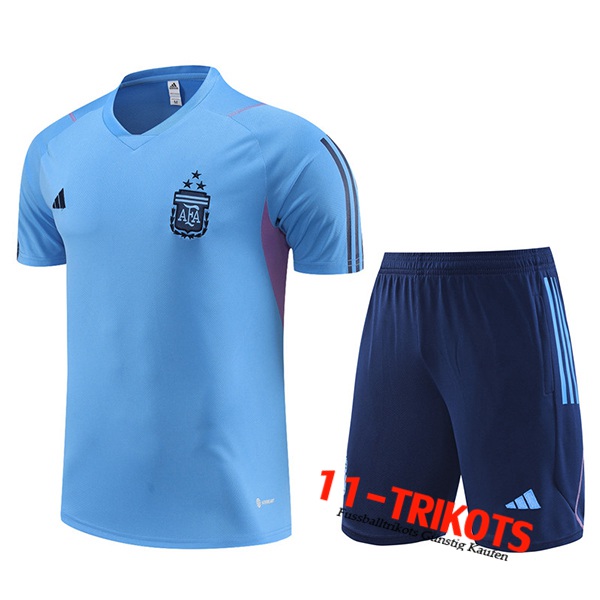 Argentin Trainingstrikot + Shorts Hellblau 2023/2024